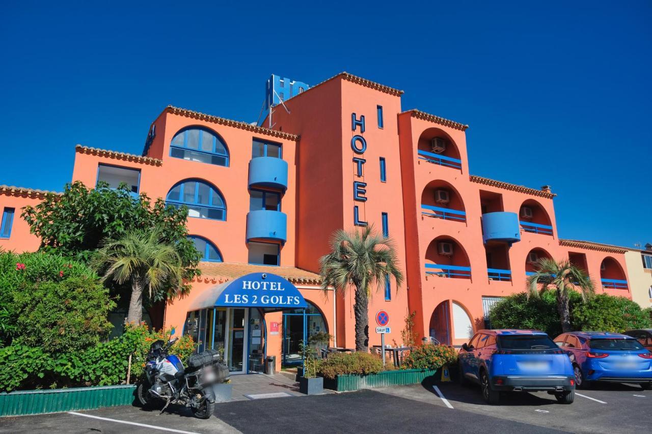 Cit'Hotel Des 2 Golfs Leucate Bagian luar foto